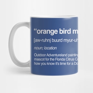 Orange Bird Definition Mug